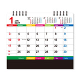 Color Index Desk Calendar 2027 / Shin Nihon Calendar - bungu