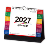 Color Index Desk Calendar 2027 / Shin Nihon Calendar - bungu