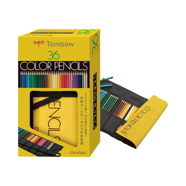 Color Pencil Sets w/ Roll Case & Mini Sharpener / Tombow - bungu