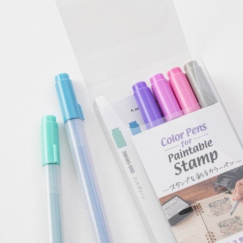 Color Pens for Paintable Stamps / Midori DESIGNPHIL - bungu