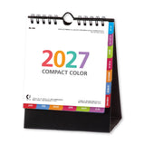 Compact Color Desk Calendar 2027 / Shin Nihon Calendar - bungu