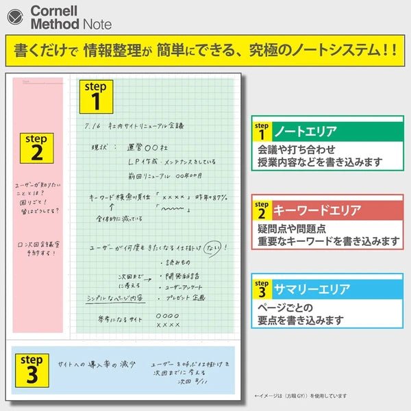 Cornell Method B5 Bound Notebook / Gakken Sta:Ful - bungu