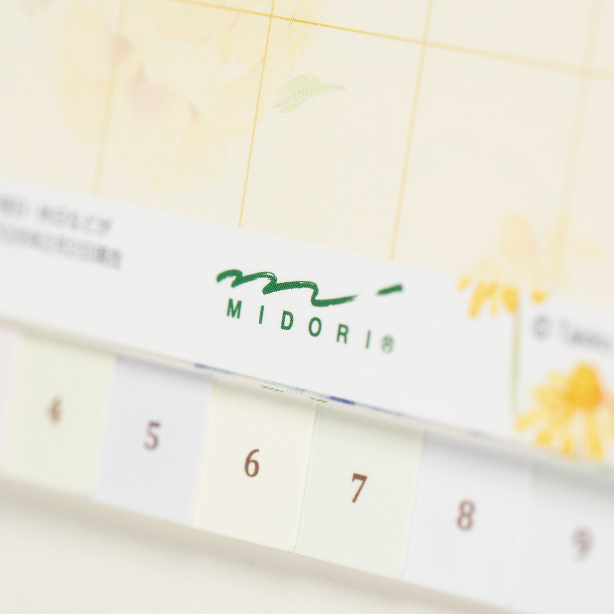 Country Time Floral Ring Desk Calendar 2027 / MIDORI - bungu