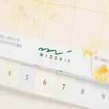 Country Time Floral Ring Desk Calendar 2027 / MIDORI - bungu