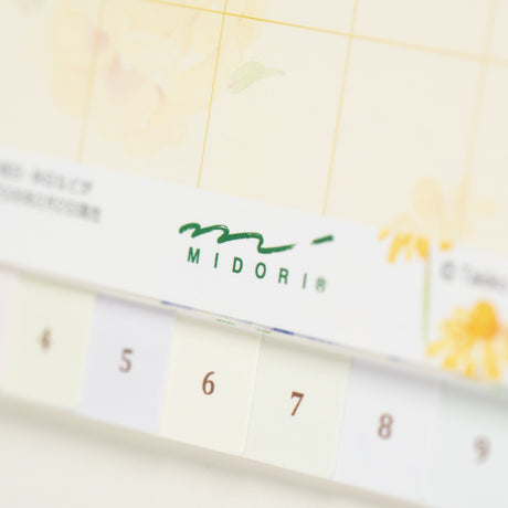 Country Time Floral Ring Desk Calendar 2027 / MIDORI - bungu