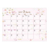 Country Time Floral Ring Desk Calendar 2027 / MIDORI - bungu