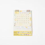Country Time Floral Ring Desk Calendar 2027 / MIDORI - bungu