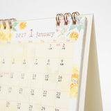 Country Time Floral Ring Desk Calendar 2027 / MIDORI - bungu
