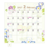Country Time Floral Ring Desk Calendar 2027 / MIDORI - bungu