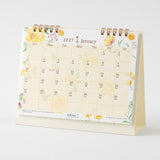Country Time Floral Ring Desk Calendar 2027 / MIDORI - bungu