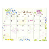 Country Time Floral Ring Desk Calendar 2027 / MIDORI - bungu