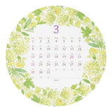 Country Time Floral Round Wall Calendar 2026 / MIDORI - bungu