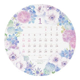 Country Time Floral Round Wall Calendar 2026 / MIDORI - bungu