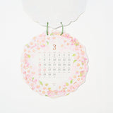 Country Time Wreath Die-Cut Wall Calendar 2027 / MIDORI - bungu