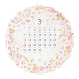 Country Time Wreath Die-Cut Wall Calendar 2027 / MIDORI - bungu