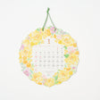 Country Time Wreath Die-Cut Wall Calendar 2027 / MIDORI - bungu