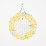 Country Time Wreath Die-Cut Wall Calendar 2027 / MIDORI - bungu