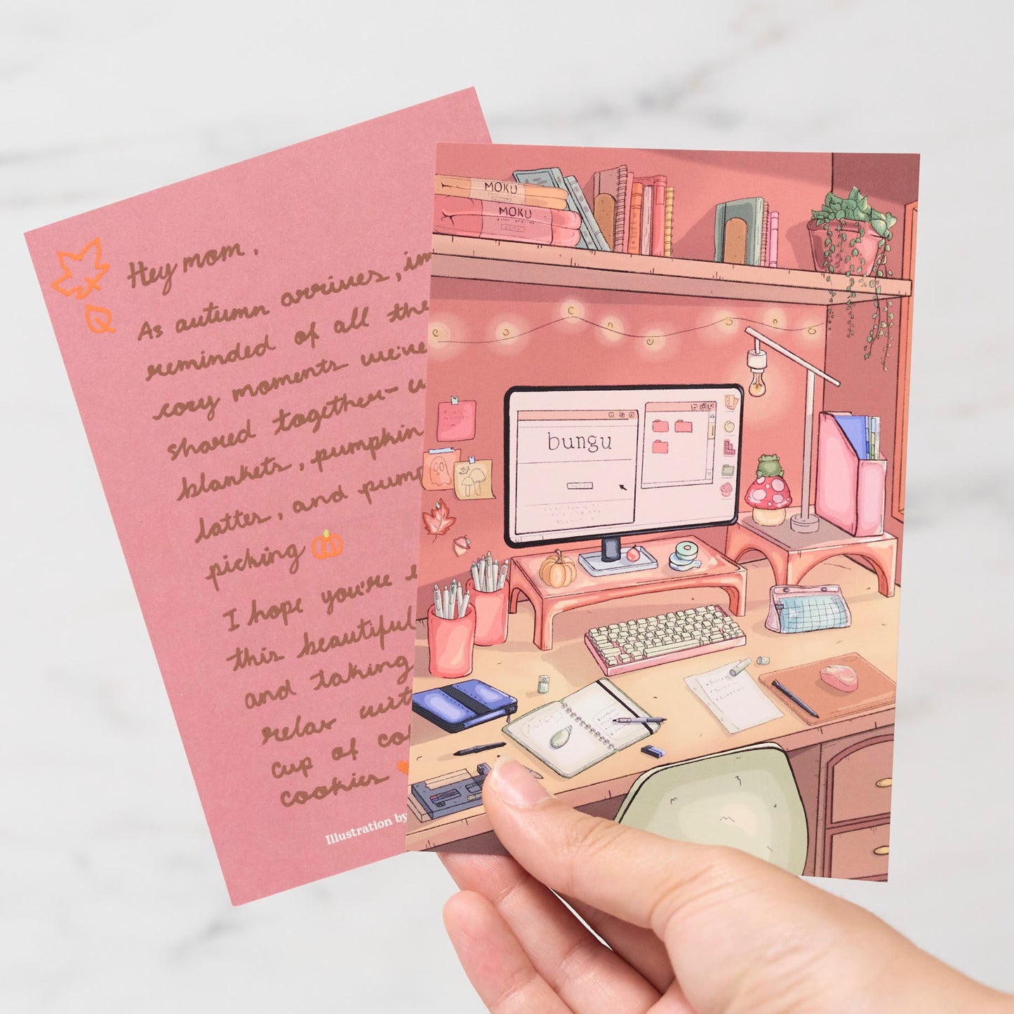 "Cozy Corner" Postcard by Catherine / bungu - bungu