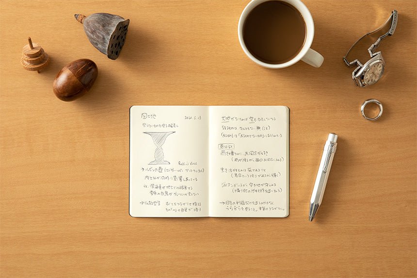 DAILY SKETCH Mini Notebook B7 Black & White / TOUCH & FLOW - bungu