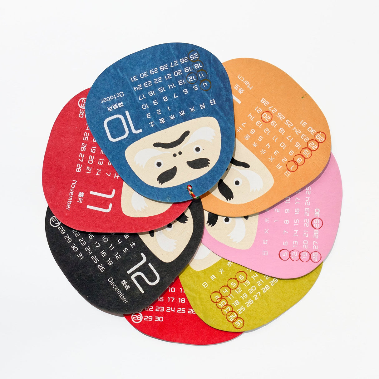 Daruma Calendar 2026 Designed by Kaya / Amina Collection Co., Ltd - bungu