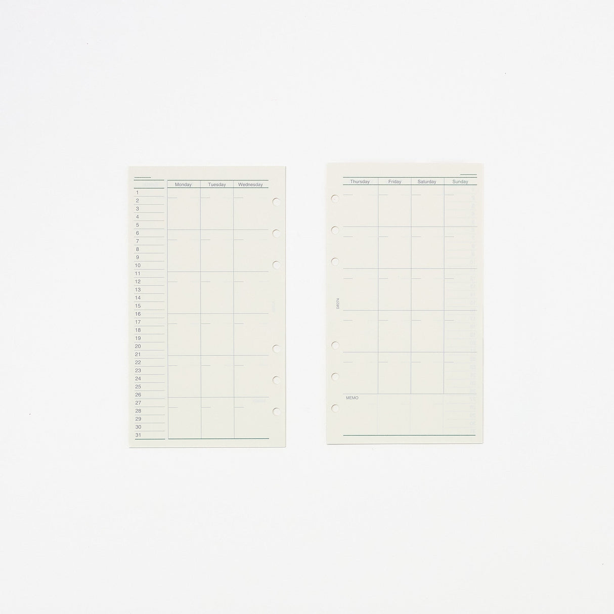Davinci Free Monthly Planner Refill / Raymay Fujii - bungu