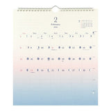 Daylight Gradient Calendar 2026 / MIDORI DESIGNPHIL - bungu