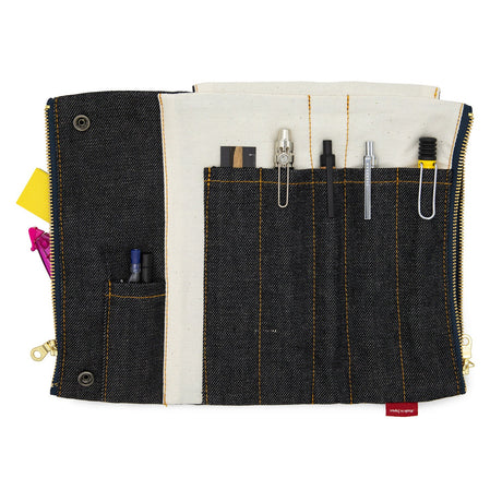 Denim Bendy Pen Case Essential / Luddite - bungu