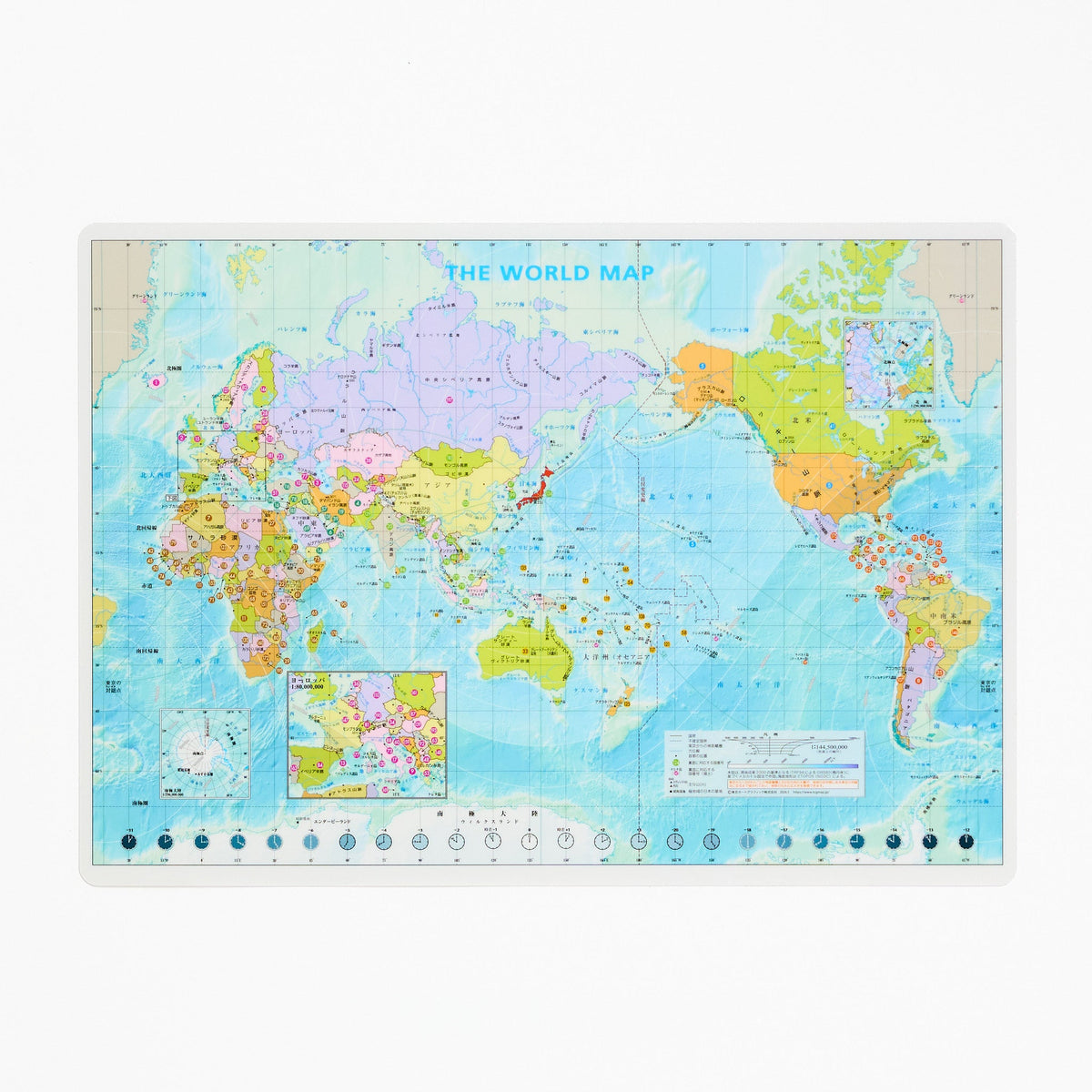 Variographic Vmap Desk Mat World Map / Tokyo Cartographic – bungu