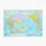 Desk Mat World Map / Tokyo Cartographic - bungu