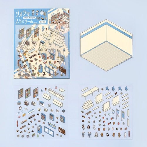 Diorama 2.5D Sticker / BGM - bungu