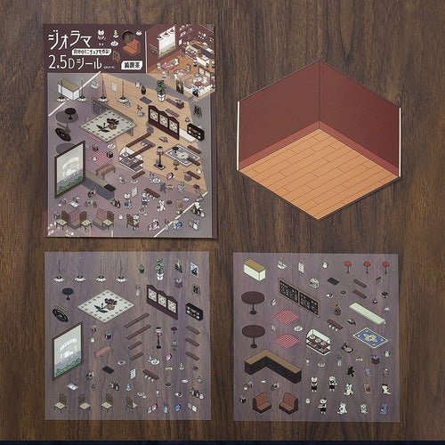 Diorama 2.5D Sticker / BGM - bungu