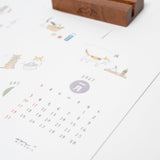 Dog and Cat Stand Calendars 2027 / MIDORI - bungu