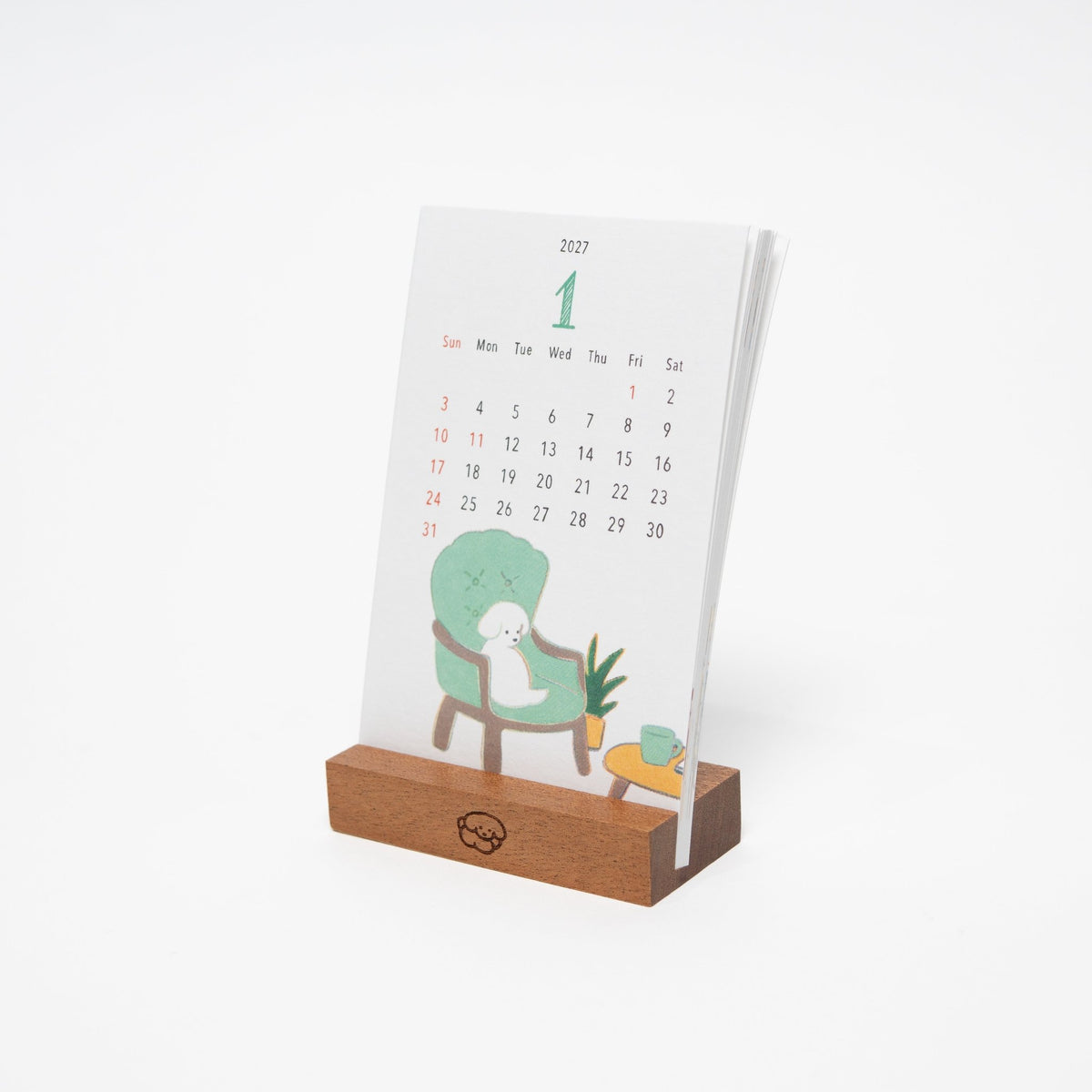 Dog and Cat Stand Calendars 2027 / MIDORI - bungu