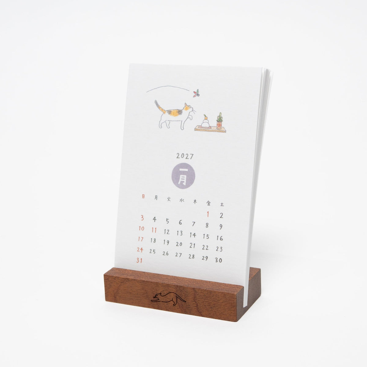 Dog and Cat Stand Calendars 2027 / MIDORI - bungu
