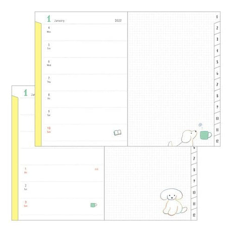 Dog Pocket Diary 2027 / MIDORI - bungu