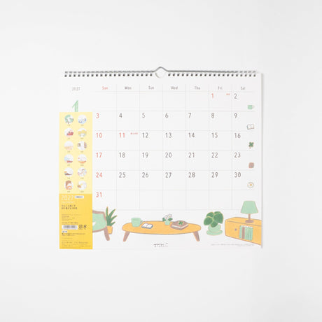 Dog Wall Calendar 2027 / MIDORI - bungu