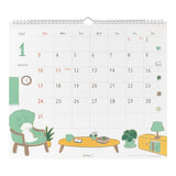 Dog Wall Calendar 2027 / MIDORI