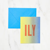 DOT ILY Card / Letterpress Letters - bungu