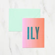 DOT ILY Card / Letterpress Letters - bungu