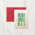 DOT Merry Christmas Card / Letterpress Letters - bungu