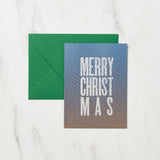 DOT Merry Christmas Card / Letterpress Letters - bungu