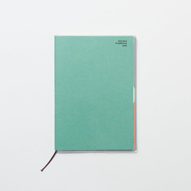 Double Schedule Planner 2026 / MIDORI - bungu