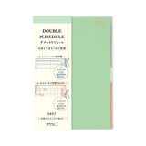 Double Schedule Planner 2027 / MIDORI - bungu