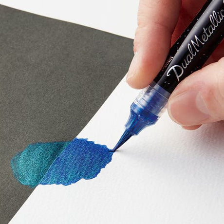 Dual Metallic Brush Marker / Pentel - bungu