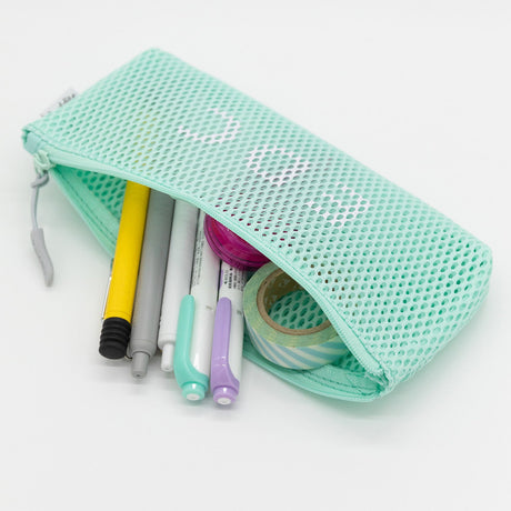Durable Mesh Flat Pen Case 3 / Luddite - bungu