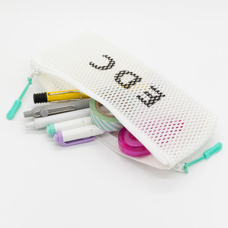 Durable Mesh Flat Pen Case 3 / Luddite - bungu