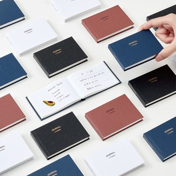 Easy Journal 3things Mini Date - Free Diary / DAIGO - bungu