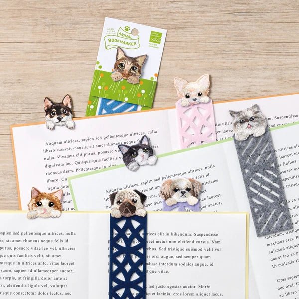 Embroidered Animal Bookmark / HISAGO - bungu