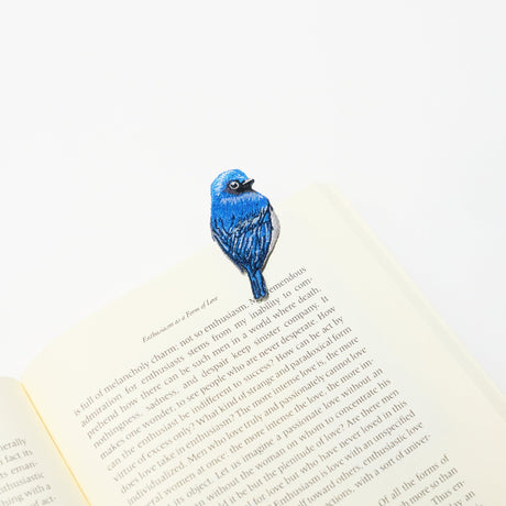 Embroidered Bird Bookmark / HISAGO - bungu
