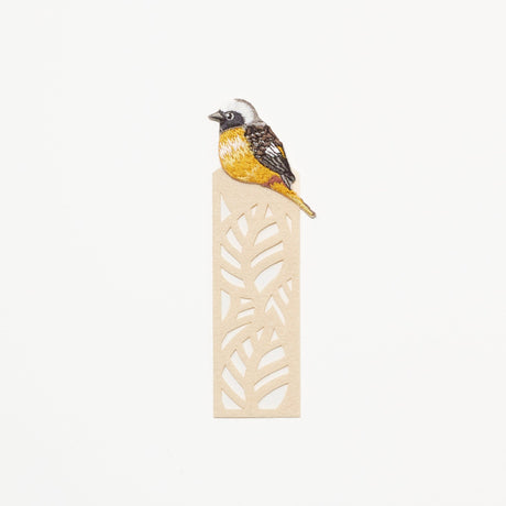 Embroidered Bird Bookmark / HISAGO - bungu